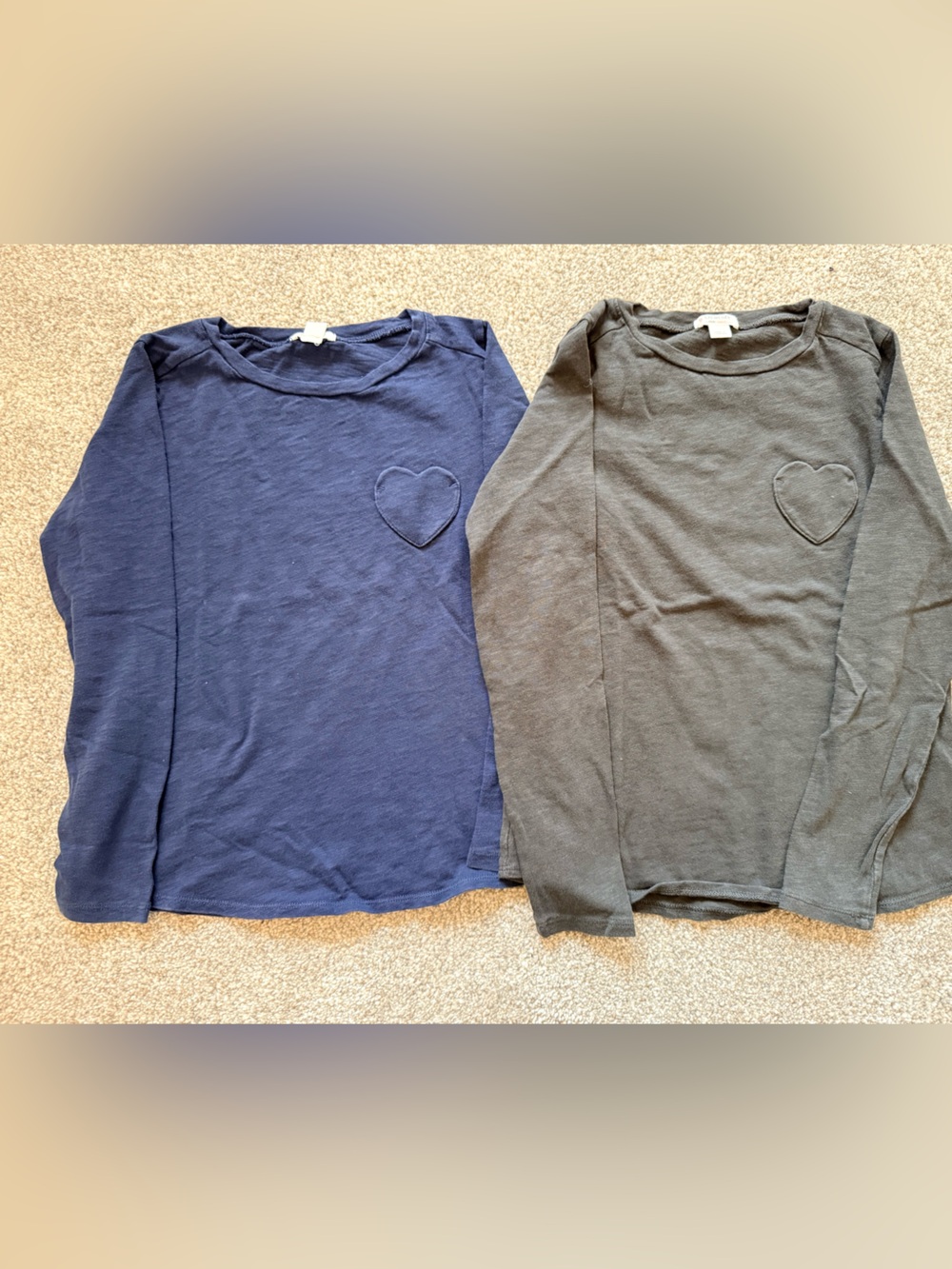 4 - Crewcuts Long-Sleeve Heart T-shirts